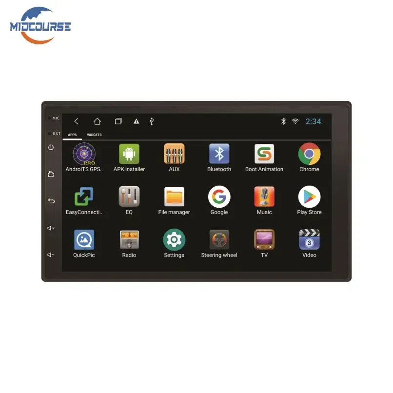 MIDCOURSE 2 Din Android 9.1 Car Mp3 player 7" Detachable Screen Autoradio 2Din Car Radio Navigation & GPS FM AM USB Mirror link