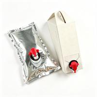 Poche souple BIB en aluminium et PE avec bec verseur aseptique, qualité alimentaire, étanche, pour vodka, whisky, vin, jus, lait