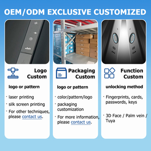 IP65 không thấm nước thông minh khóa Palm tĩnh mạch công nhận Dual Side vân tay tuya ngoài trời khóa nhiệt độ cực - Product Image 3