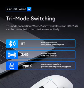 Attack Shark X11 <strong>Wireless</strong> <strong>Mouse</strong> Three Mode 2.4G PAW3311 RGB With Magnetic Charging <strong>Dock</strong> - Product Image 5