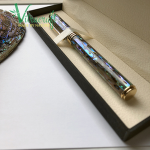 Pluma estilográfica con incrustaciones de concha de abulón Premium Lujosa pluma de firma hecha a mano Regalo perfecto para familiares y socios Regalo de recuerdo - Product Image 1