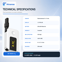 Mini éthylotest numérique pour voiture, analyseur d'alcool respiratoire à réponse rapide, rechargeable