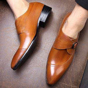 High-end Genuine Leather Men's British Style Three-piece Connector Oxford Shoes Low <b>Heel</b> Business Formal Toe Autumn Waterproof - Product Image 4