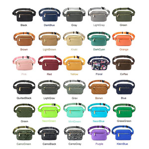 Sac banane en nylon personnalisé avec logo pour homme, idéal pour le voyage, le cyclisme, la course à pied, et les adolescents – Sacoche de taille tendance à porter en bandoulière ou croisée - Product Image 2