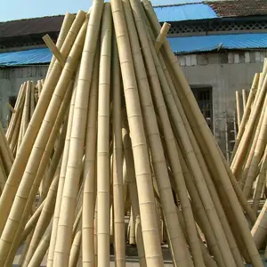 China atacado poste de bambu reto varas de bambu grandes naturais