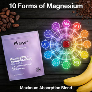 Gomitas de Magnesio Complejo 10-1 + Ashwagandha OEM/ODM, 625 mg de <span class=keywords><strong>Vitamina</strong></span> para la Relajación y Recuperación Muscular, Salud Ósea - Product Image 6