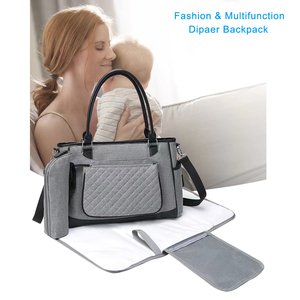 Commercio all'ingrosso zaino regali per la festa della mamma borse per il cambio del pannolino da viaggio borsa per maternità borsa per <span class=keywords><strong>pannolini</strong></span> per bambini grande con fasciatoio - Product Image 4