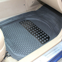 Tapis de Sol de Voiture Ajustés en PVC Durable, Accessoires Auto, Lot de 4 Pièces