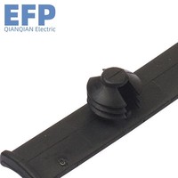 Clip de fixation écologique de haute qualité pour panneau latéral de porte arrière noir, conception dissimulée efficace, en nylon économique