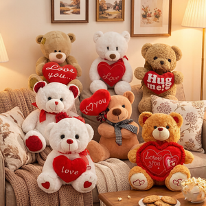 Peluches de Osos de <span class=keywords><strong>Peluche</strong></span> Personalizados de Fábrica para Promociones Navideñas, de San Valentín, de Pascua y Cumpleaños - Product Image 4
