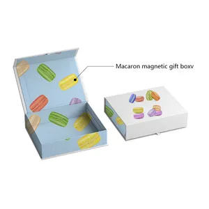 Hengxing atacado retangular caixa dobrável lisa, caixa dobrável personalizada, caixa magnética de presente, embalagem de ímã magnético, caixa de presente de cartão