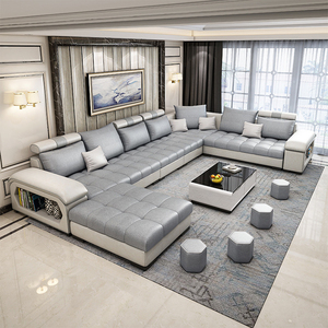 Grand ensemble de canapés modernes pour salon, meubles confortables, <span class=keywords><strong>canapé</strong></span> sectionnel en <span class=keywords><strong>tissu</strong></span> en forme de U - Product Image 2