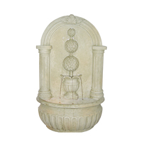 Fontaine murale solaire extérieure de jardin moderne portable en fibre de verre suspendue au mur