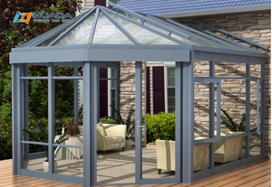 Vente directe Maison en aluminium Véranda en plein air Salle <span class=keywords><strong>de</strong></span> soleil Verre isolé antibruit <span class=keywords><strong>Toit</strong></span> <span class=keywords><strong>de</strong></span> jardin Véranda - Product Image 6