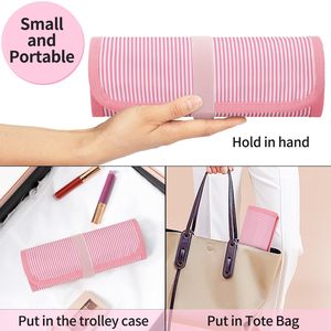 Borsa Organizer per Pennelli da Trucco Professionale OEM Oxford con Finestra Trasparente, Colore Personalizzabile per Artisti e Viaggi - Product Image 3