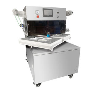 Machine d'emballage sous vide pour viande rouge fraîche, plateaux <span class=keywords><strong>de</strong></span> viande d'agneau, bâtonnets <span class=keywords><strong>de</strong></span> crabe, rôtis, galettes <span class=keywords><strong>de</strong></span> viande hachée, saucisses - Product Image 3