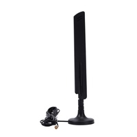 Antena Omnidireccional Externa de Goma 4G, Amplificador de Señal 4G, Antena de Tarjeta de Red, Antena de Comunicación con Base Magnética