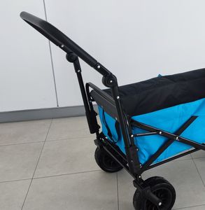 รถเข็นชายหาดโลหะสี่ล้อรถเข็นพับได้สำหรับสวนกลางแจ้งชายหาด - Product Image 6