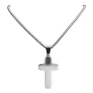 Yeni Çok Satan İngilizce Harfli Çapraz Kolye, Trend Hip-hop Paslanmaz Çelik Kolye - Product Image 5