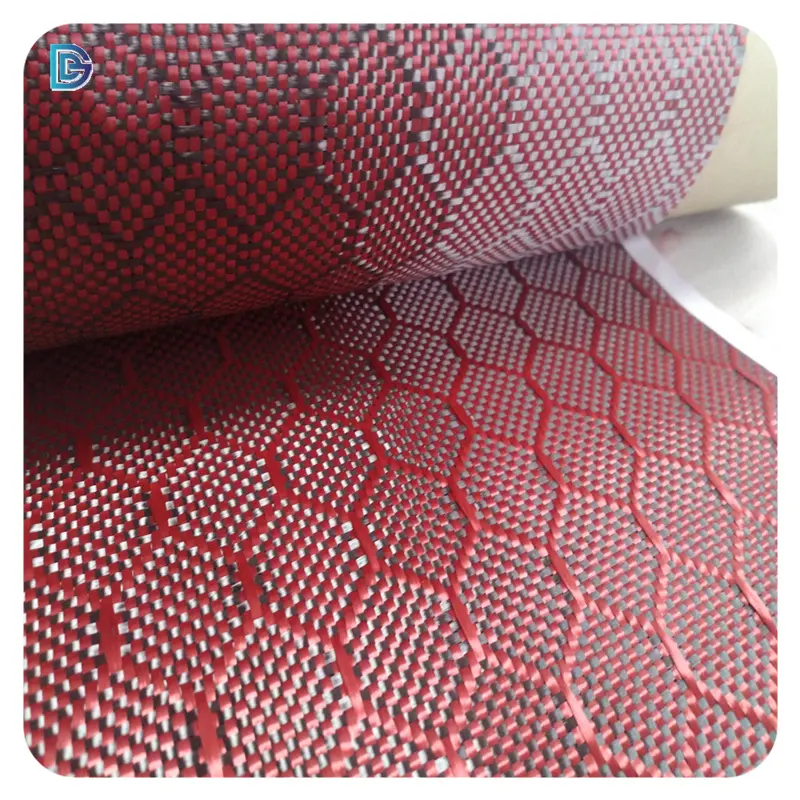 Black Carbon Fiber Fabric Enhanced with a Honeycomb Pattern Direct from the Factory