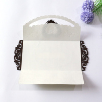 Cartes d'invitation de mariage en bois en forme de cœur, découpées au laser, avec papier vierge et enveloppe – Vente en gros