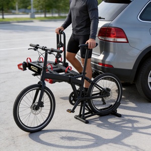 Portabicicletas Plegable de Aleación Resistente para <span class=keywords><strong>Remolque</strong></span> con Capacidad de 50 kg para Ciclismo al Aire Libre - Product Image 2