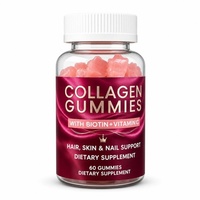 Gummies de Collagène et Biotine pour Éclaircir la Peau, Blanchir le Teint, Favoriser la Croissance des Cheveux, la Santé des Ongles et Soutenir les Articulations – Meilleure Vente OEM