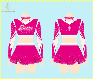Dye Sublimation Custom All-<strong>star</strong> Cheerleading Uniform High Quality Clothing Custom Cheerleading Girl Costumes Crop Top US <strong>UK</strong> UAE - Product Image 1