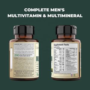Capsules de multivitamines de marque privée pour hommes Supplément de multivitamines Supplément de multiminéraux pour l'énergie, la concentration et la performance - Product Image 4