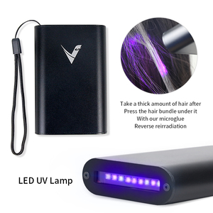 <span class=keywords><strong>Colle</strong></span> professionnelle à séchage ultra-rapide activée par la lumière UV pour extensions de <span class=keywords><strong>cheveux</strong></span> - Comprend des flacons de 5 ml et une lampe LED pour un service rapide - Product Image 4