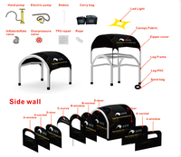 Carpa Inflable en Forma de N, Resistente al Agua y a los Rayos UV, para Eventos, CATC |   Estación de Postres, Refugio Personalizado con Impresión para Marketing al Aire Libre