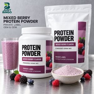 Polvo de Batido de Proteínas Halal, Marca Privada, Proveedor OEM con Impresión de Etiquetas y Diseño de Empaque para Suministro de Marca Personalizada - Product Image 1