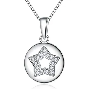 High Quality Peace Star Pendant Charms Wholesale 925 Sterling Silver Pendant Charms Jewelry