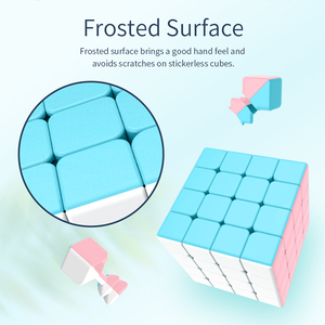 Moyu meilong Macaron 5x5 Magic <span class=keywords><strong>Cube</strong></span> 4x4x4 màu hồng <span class=keywords><strong>Cube</strong></span> Món Quà Giáng sinh đồ chơi cho đồ chơi trẻ em câu đố trò chơi cho trẻ em giáo dục - Product Image 2