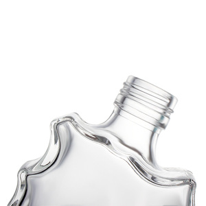 Bouteilles en verre personnalisées à haute teneur en silex, nouveau design unique en verre transparent pour whisky vodka brandy rhum gin <span class=keywords><strong>tequila</strong></span> avec bouchon en liège - Product Image 4