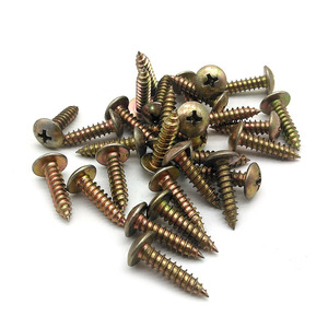 DIN7981 Yellow Zinc Plated Self-tapping <b>Screws</b> Cross Recessed Pan Head Tapping <b>Screws</b> ISO7049 - Product Image 5