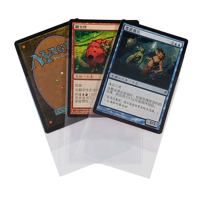 Clear Card Sleeves 66x91mm Plastic Board Game Card Sleeve Transparent Game Trading Card Protector Sleeves
