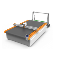 Carton cnc automatique feuille de papier ondulé stylo écriture demi et traceur de contour complet motif à plat