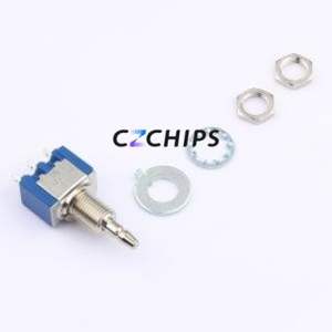 8R1021-N-Z Push Button Switch Switch Single Pole Double Throw Round Plunger Through Hole 3A - Product Image 2