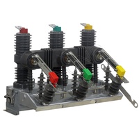 Disjoncteur à vide triphasé extérieur 12 kV ZW32-12 en acier inoxydable, interrupteur-sectionneur VCB monté sur poteau, intelligent et automatique