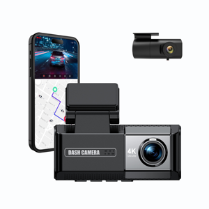 Caméra de tableau de bord 4K + 2K 2 canaux 170 ° <span class=keywords><strong>WiFi</strong></span> GPS avant/arrière 2160P + 1440P Caméra de voiture bidirectionnelle de nuit verrouillage d'urgence parc pour haute efficacité - Product Image 1