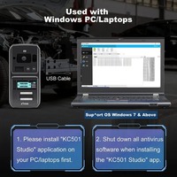XTOOL KC501 programador profesional de llave y Chip de coche para Benz llave infrarroja ECU lector EEPROM Chip lectura funciona con X100PAD3 MAX
