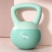 Kettlebell en caoutchouc souple pour femmes et hommes, portable, durable, écologique, pour la maison, la salle de sport, l'entraînement de résistance, le remodelage des fessiers, l'entraînement des jambes