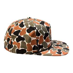 Casquette Snapback Camouflage Personnalisée avec Patch en Cuir, Casquette de Baseball Vintage 5 Panneaux en Coton Camouflage Canard avec Cordon pour Chasse et Camping en Plein Air - Product Image 3