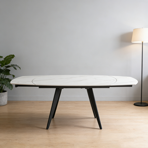 <span class=keywords><strong>Table</strong></span> à manger <span class=keywords><strong>extensible</strong></span> moderne personnalisée avec pieds <span class=keywords><strong>en</strong></span> métal et plateau <span class=keywords><strong>en</strong></span> <span class=keywords><strong>céramique</strong></span> pour gagner de la place - Product Image 5