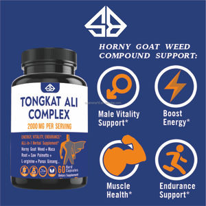 OEM Tongkat Ali, Horny Goat Weed, Maca, Ginseng, 9 en 1, Suplemento Herbal para Adultos, Energía, Resistencia, Vitalidad, 60 Cápsulas - Product Image 2