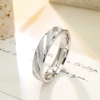 Bague de couple Mobius en argent S925 avec incrustation de moissanite, alliance de mariage, bijoux de fiançailles, d'anniversaire, de fête, vente en gros