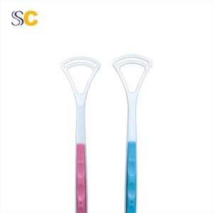 ที่ขูดลิ้นพลาสติกแบบใช้ครั้งเดียวทิ้ง สำหรับดูแลสุขภาพช่องปาก เป็นมิตรต่อสิ่งแวดล้อม ช่วยลดกลิ่นปาก สำหรับผู้ที่มีคราบลิ้นหนาสีขาว - Product Image 5