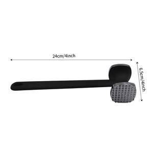 Maillet à viande en alliage de zinc double face Outil de cuisine Poignée en caoutchouc Porc Chop <span class=keywords><strong>Steak</strong></span> Tenderizer Hammer Loose Pounder Meat Poultry - Product Image 6