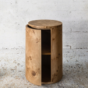 Tavolino <span class=keywords><strong>Rotondo</strong></span> Moderno Vernier <span class=keywords><strong>in</strong></span> Legno di <span class=keywords><strong>Radica</strong></span>, Arredamento per Soggiorno <span class=keywords><strong>in</strong></span> Legno Massello per Uso Domestico - Product Image 2
